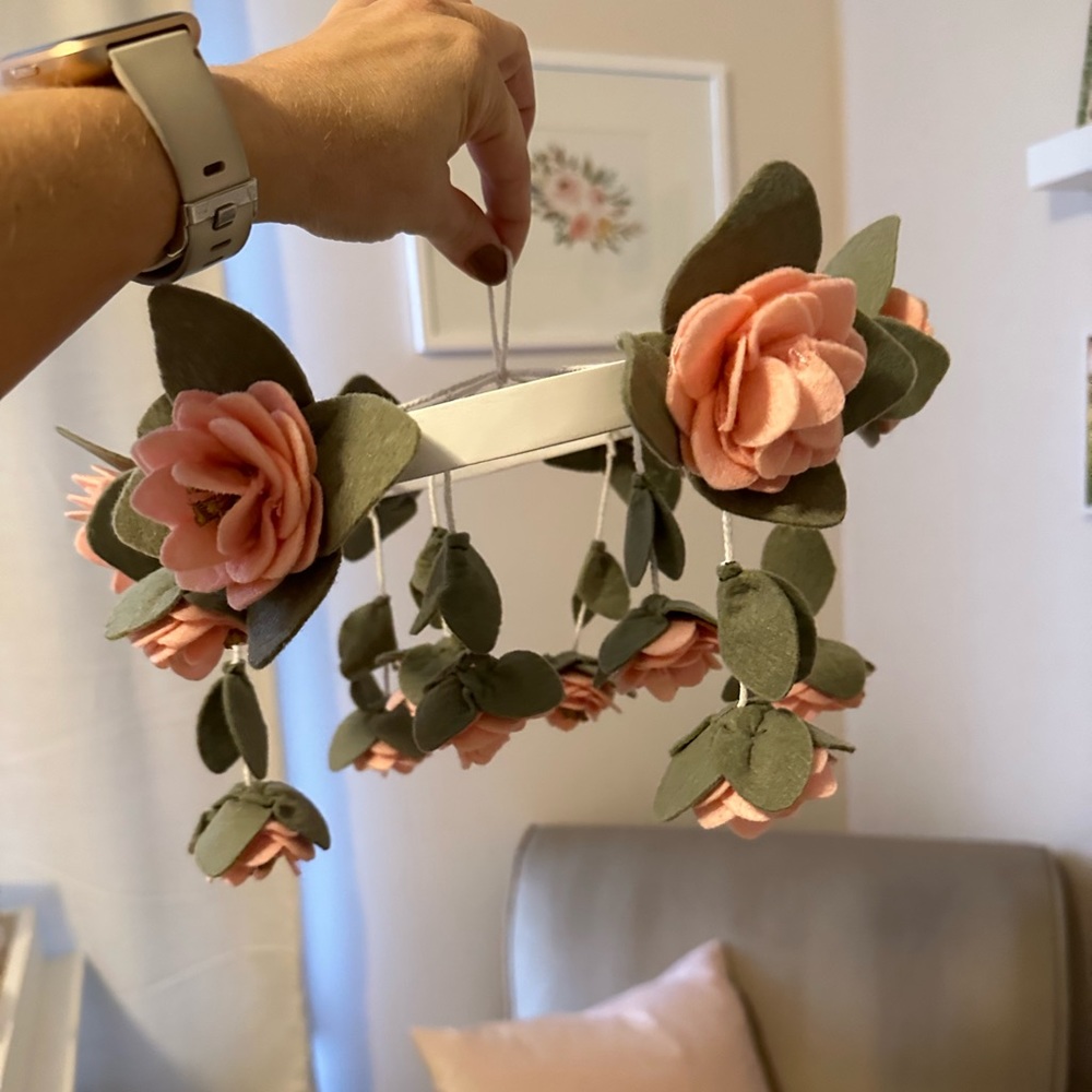 Pottery barn rose mobile